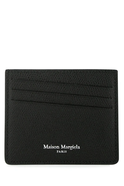 Shop Maison Margiela Black Leather Card Holder  Nd  Uomo Tu
