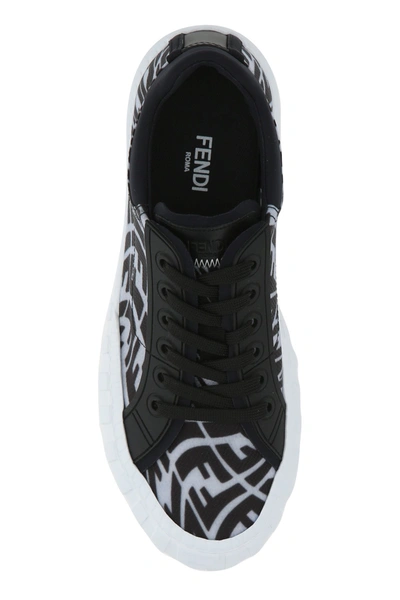 Shop Fendi Printed Fabric  Force Sneakers  Nd  Uomo 5+