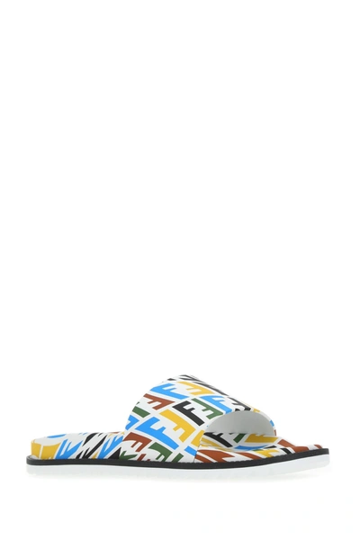 Shop Fendi Printed Rubber Slippers  Nd  Uomo 6