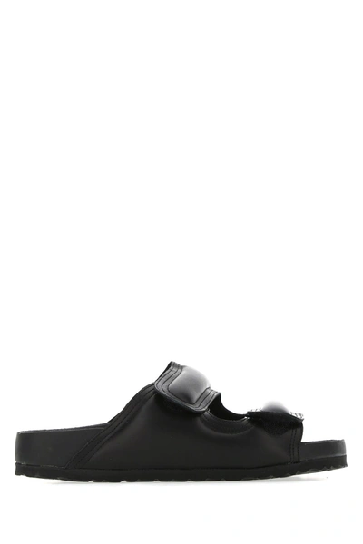 Shop Birkenstock X Toogood Black Nappa Leather The Beachcomber Slippers Nd  Donna 35