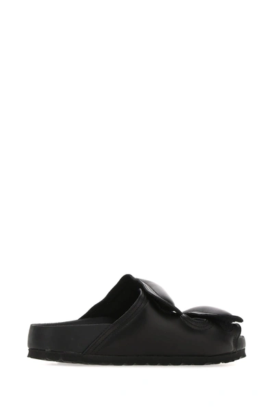 Shop Birkenstock X Toogood Black Nappa Leather The Beachcomber Slippers Nd  Donna 35