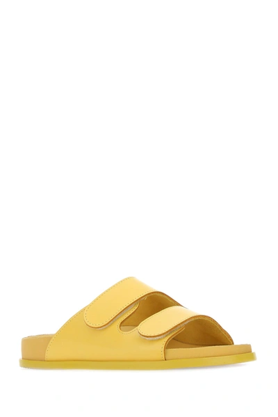 Shop Birkenstock X Toogood Yellow Leather The Forager Slippers Nd  Uomo 42