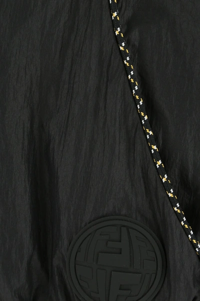 Shop Fendi Black Nylon Bomber Jacket  Nd  Uomo 50