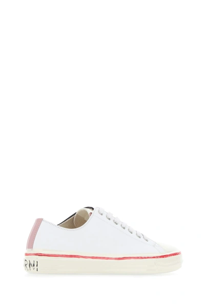 Shop Marni Multicolor Leather Gooey Sneakers  Multicoloured  Donna 40