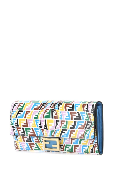 Shop Fendi Printed Leather Continental Ff Wallet Nd  Donna Tu