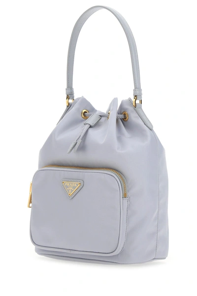 Shop Prada Pastel Pink Nylon Bucket Bag  Nd  Donna Tu