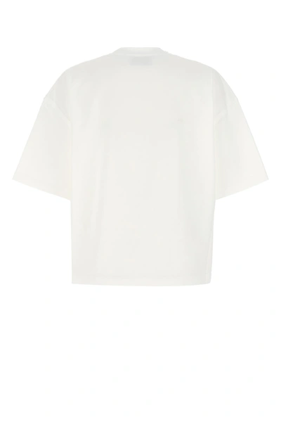 Shop Prada White Cotton T-shirt  White  Donna S