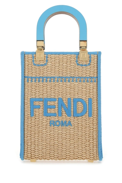 Fendi - Sunshine Raffia Tote Bag - Female - Tu