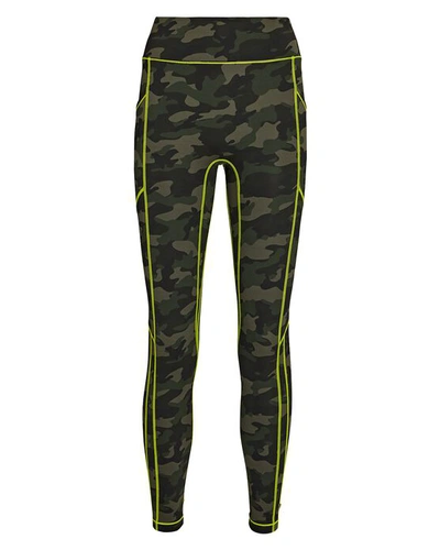 Shop All Access Center Stage Pocket Leggings In Olive/army