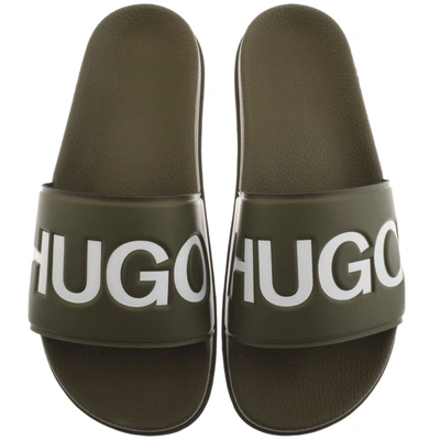 Shop Hugo Match Sliders Green
