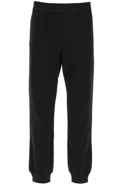 Shop Versace Sweatpants With Logo In Black,white