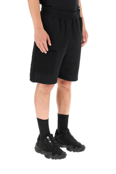 Shop A-cold-wall* Jogging Shorts With Logo Patch In Black