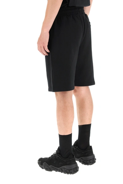 Shop A-cold-wall* Jogging Shorts With Logo Patch In Black