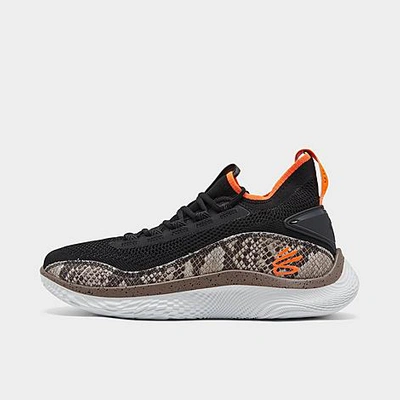 Shop Under Armour Curry Flow 8 Se Basketball Shoes In Black/orange/snake