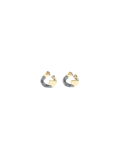 Shop Givenchy G Chain Earrings In Silver/golden