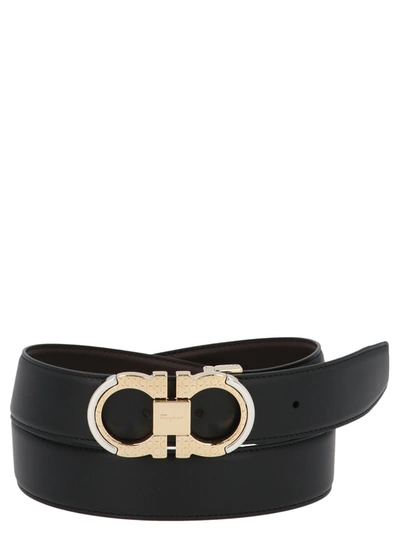 Shop Ferragamo Gancini Belt In Nera