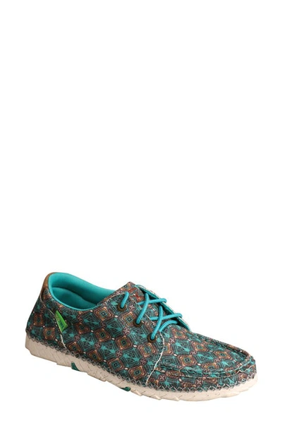 Shop Twisted X Twisted Zero-x™ Sneaker In Turquoise/ Multi Canvas