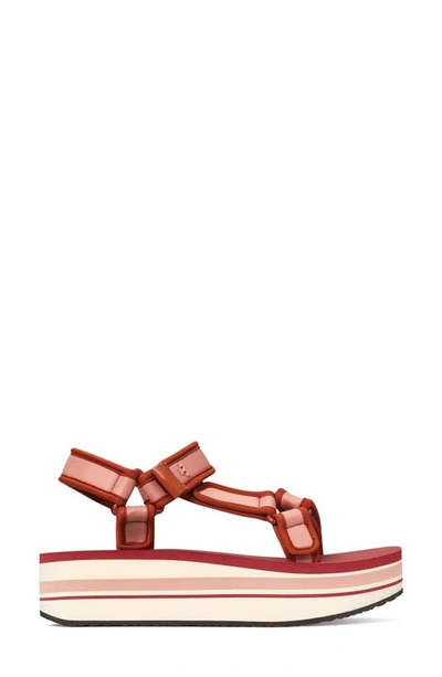 Shop Tory Burch Sport Platform Sandal In Pink Magnolia / Loganberry