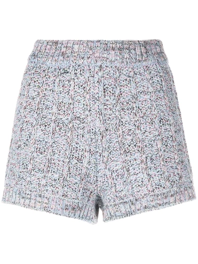 M Missoni Chunky-knit Shorts In Blau