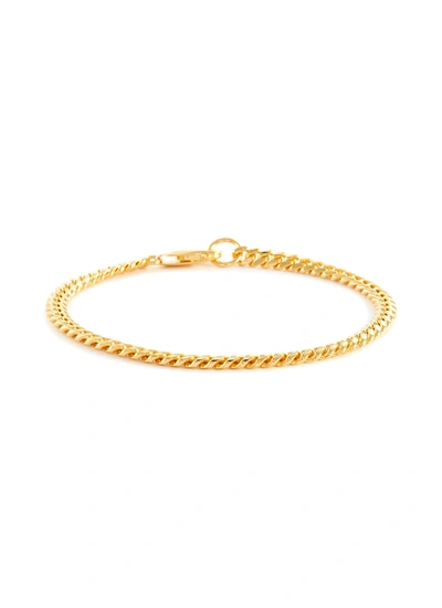 Shop Missoma 18k Gold Vermeil Round Curb Chain Bracelet In Metallic