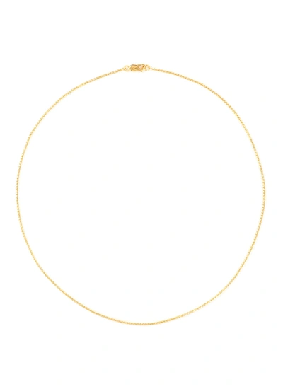 Shop Missoma Slim Gold-toned Chain Necklace In Metallic