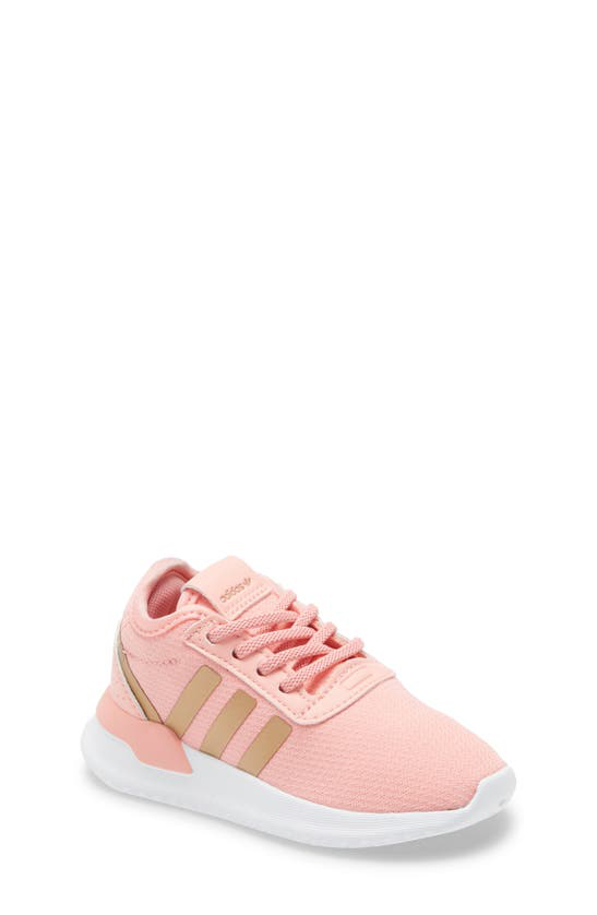 Originals Adidas Little Girls' U Path X Casual Sneakers From Finish Line In Glory Pink/ Copper/ White |
