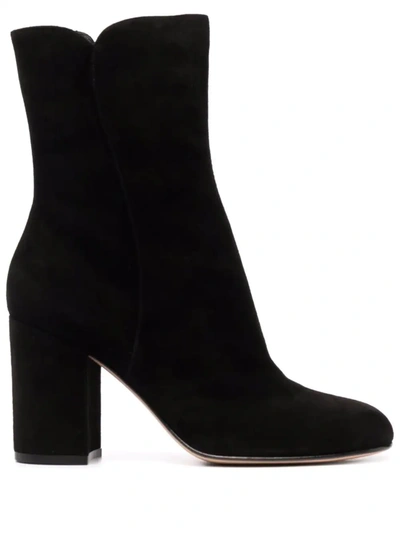 Shop Gianvito Rossi Adelle 90mm Ankle Boots In Schwarz