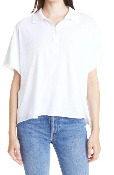 Shop The Great The Cropped Polo In True White