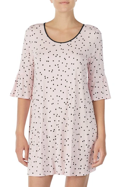 Shop Kate Spade Bell Cuff Sleep Shirt In Scattered Dot