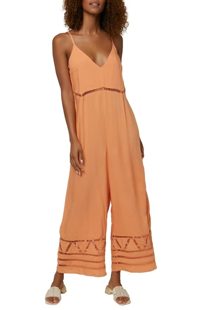 Shop O'neill Mateo Tank Jumpsuit In Shell Coral
