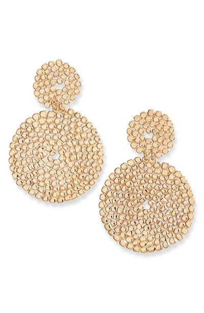 Shop Gas Bijoux Onde Lucky Drop Earrings In Gold