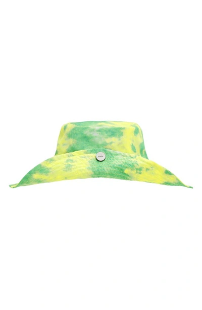 Shop Ganni Recycled Polyester Sun Hat In Kelly Green