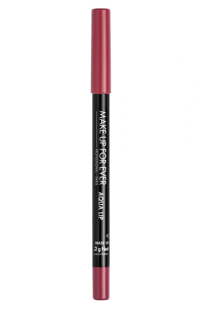 Shop Make Up For Ever Aqua Lip Waterproof Lip Liner Pencil In 10c-matte Raspberry