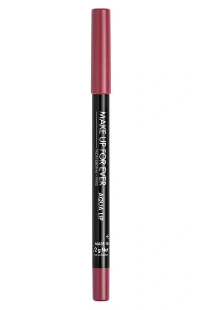 Shop Make Up For Ever Aqua Lip Waterproof Lip Liner Pencil In 11c-matte Dark Raspberry