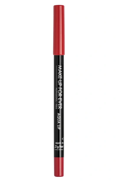 Shop Make Up For Ever Aqua Lip Waterproof Lip Liner Pencil In 8c-red