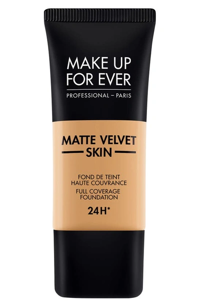 Shop Make Up For Ever Matte Velvet Skin Full Coverage Foundation In Y405-golden Honey