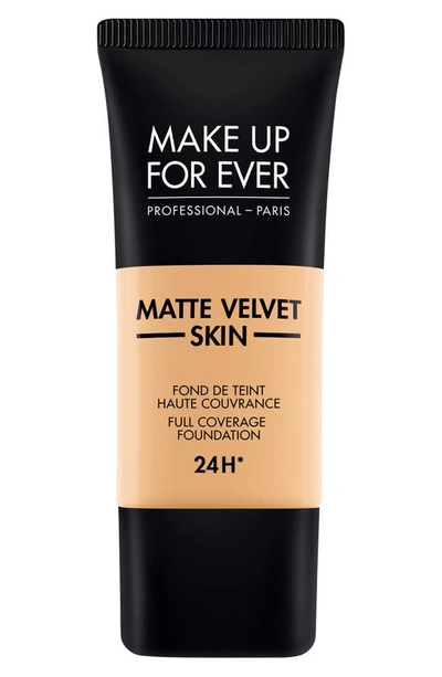 Shop Make Up For Ever Matte Velvet Skin Full Coverage Foundation In Y245-soft Sand