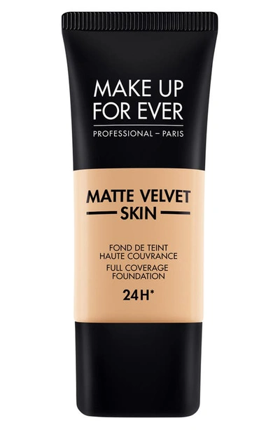 Shop Make Up For Ever Matte Velvet Skin Full Coverage Foundation In Y335-dark Sand