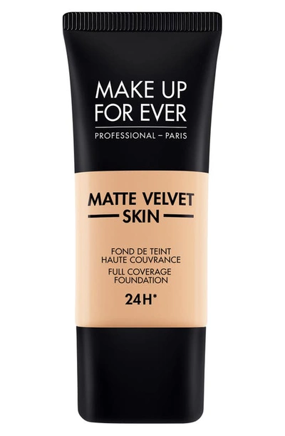 Shop Make Up For Ever Matte Velvet Skin Full Coverage Foundation In R330-warm Ivory
