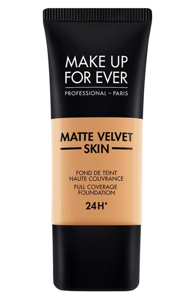 Shop Make Up For Ever Matte Velvet Skin Full Coverage Foundation In Y433-caramel