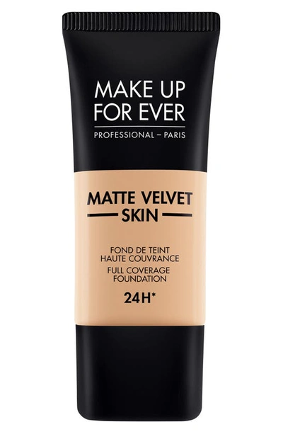 Make Up For Ever Matte Velvet Skin Full Coverage Foundation Y355 Neutral Beige 1.01 oz/ 30 ml In Y355-neutral Beige