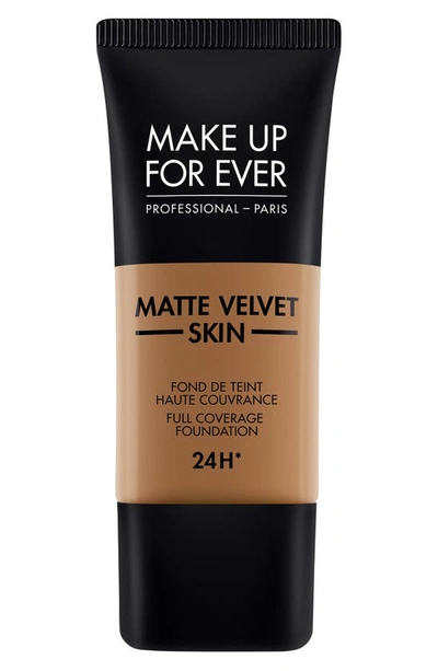 Shop Make Up For Ever Matte Velvet Skin Full Coverage Foundation In Y505-cognac