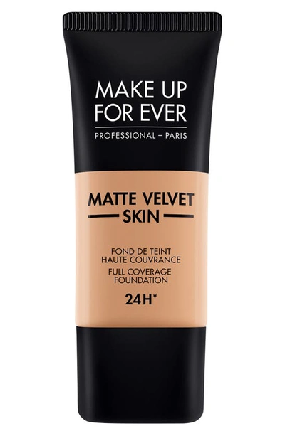 Shop Make Up For Ever Matte Velvet Skin Full Coverage Foundation In R410-golden Beige