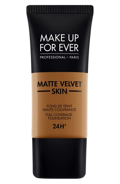 Shop Make Up For Ever Matte Velvet Skin Full Coverage Foundation In Y533-warm Mocha