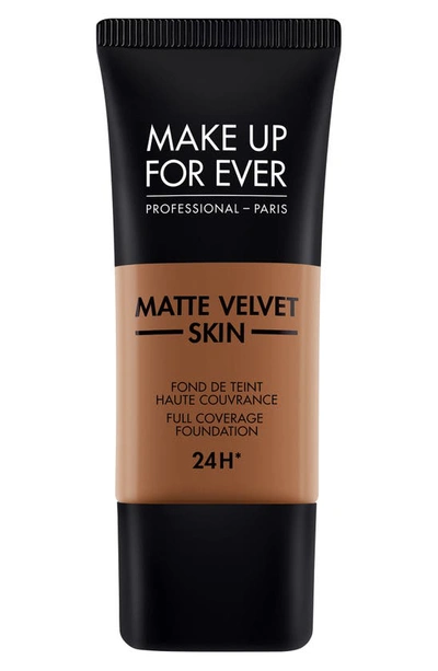 Shop Make Up For Ever Matte Velvet Skin Full Coverage Foundation In Y535-chestnut