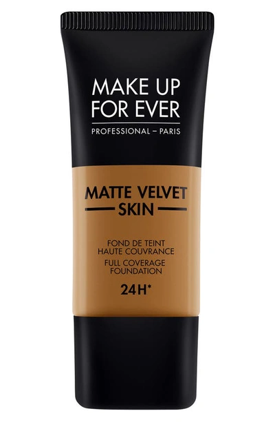 Shop Make Up For Ever Matte Velvet Skin Full Coverage Foundation In Y523-golden Brown