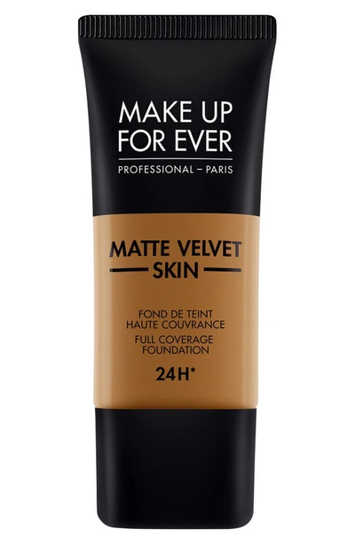 Make Up For Ever Matte Velvet Skin Full Coverage Foundation Y523 Golden Brown 1.01 oz/ 30 ml In Y523-golden Brown