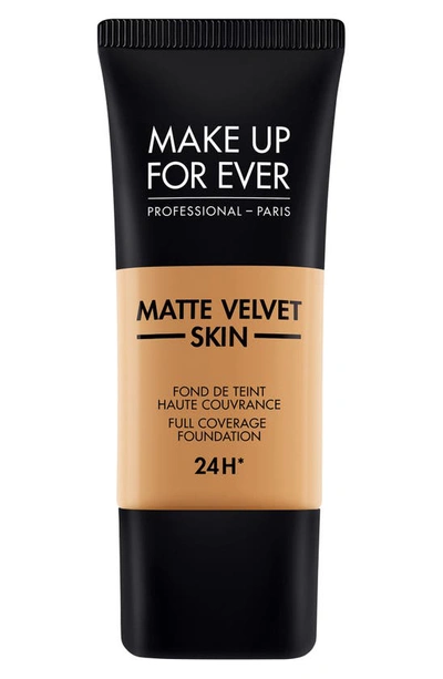 Shop Make Up For Ever Matte Velvet Skin Full Coverage Foundation In Y455-praline