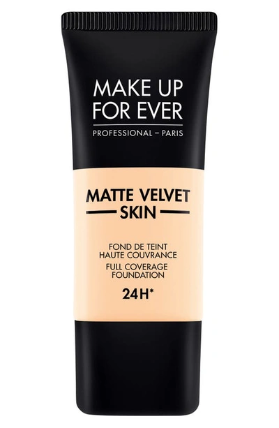 Shop Make Up For Ever Matte Velvet Skin Full Coverage Foundation In Y215-yellow Alabaster