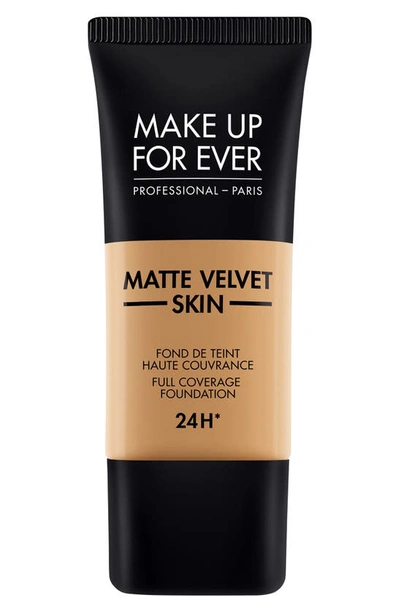 Shop Make Up For Ever Matte Velvet Skin Full Coverage Foundation In Y445-amber